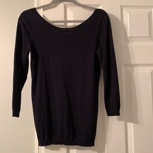 Banana Republic black, boat neck top/thin sweater, Small